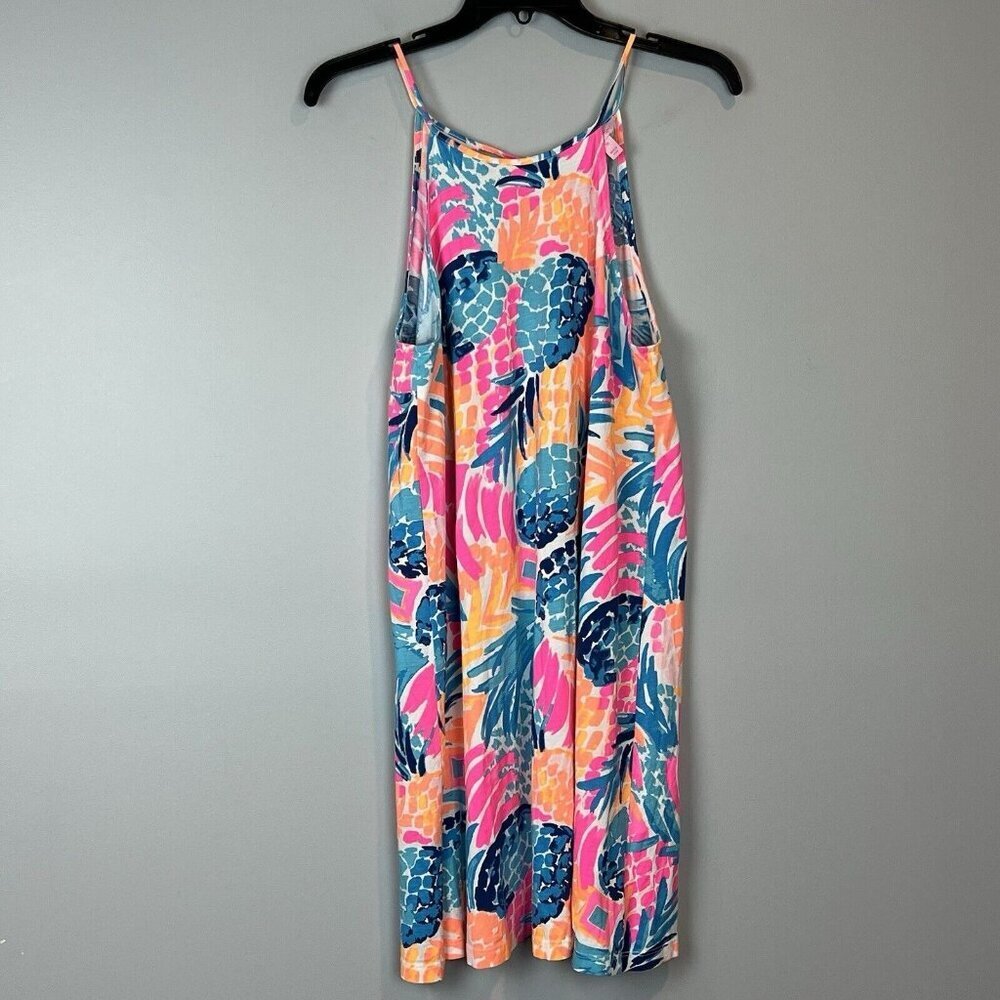 Lilly Pulitzer Margot Pineapple Swing‎ Dress Size Medium Goombay Smashed Print